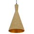 GloboStar® SHANGHAI ROPE 00918 Boho Κρεμαστό Φωτιστικό Καμπάνα Μονόφωτο 1 x E27 IP20 Μπεζ Σχοινί - Μ20 x Π20 x Υ39cm - ledmania.gr