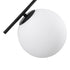 GloboStar® MONROE 00952 Μοντέρνο Κρεμαστό Φωτιστικό Οροφής Τρίφωτο 3 x E27 Μαύρο - Λευκό Μεταλλικό Μπάλα Φ60 x Υ50cm - ledmania.gr