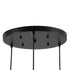 GloboStar® MONROE 00952 Μοντέρνο Κρεμαστό Φωτιστικό Οροφής Τρίφωτο 3 x E27 Μαύρο - Λευκό Μεταλλικό Μπάλα Φ60 x Υ50cm - ledmania.gr