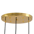 GLOBOSTAR® MONROE 00953 Μοντέρνο Κρεμαστό Φωτιστικό Οροφής με Ντουί 3 x E27 AC 220-240V IP20 - Χρυσό & Λευκό - Μ60 x Π60 x Υ50cm - ledmania.gr
