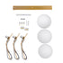GLOBOSTAR® MONROE 00955 Μοντέρνο Κρεμαστό Φωτιστικό Οροφής με Ντουί 3 x E27 AC 220-240V IP20 - Χρυσό & Λευκό - Μ74 x Π25 x Υ50cm - ledmania.gr