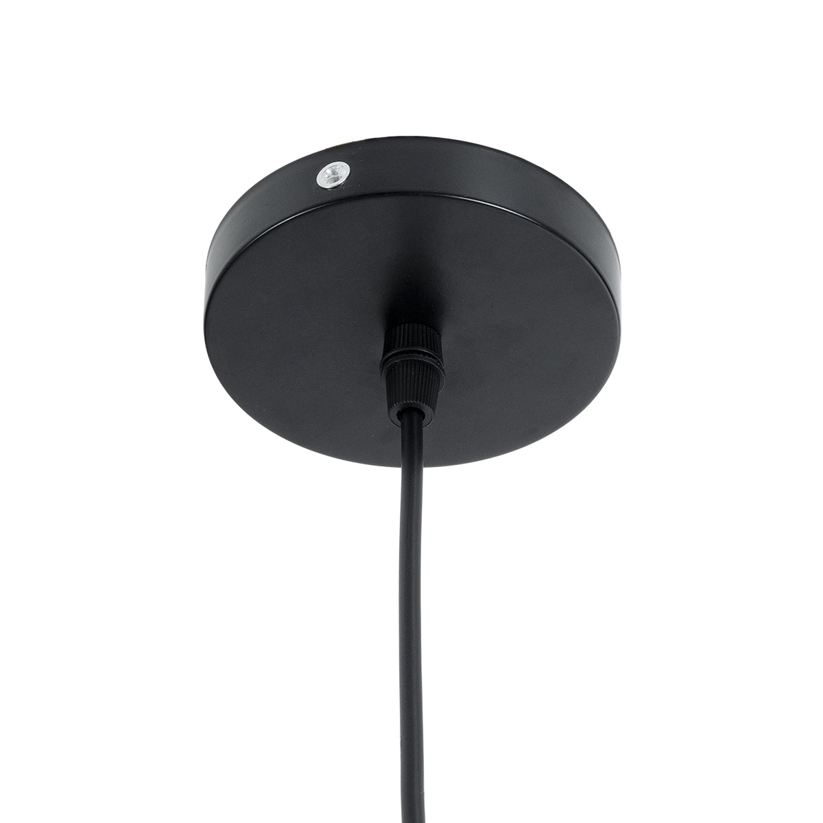 GLOBOSTAR® CARTER 00961 Μοντέρνο Κρεμαστό Φωτιστικό Οροφής με Ντουί 1 x E27 AC 220-240V IP20 - Μαύρο & Μπεζ - Μ32 x Π32 x Υ25cm