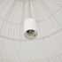 GloboStar® MALIBU 00965 Boho Κρεμαστό Φωτιστικό Πλέγμα Μονόφωτο 1 x E27 IP20 Μπεζ Ξύλο - Μ100 x Π100 x Y86cm - ledmania.gr