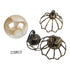 GLOBOSTAR® ETOILE 00988 Vintage Κρεμαστό Φωτιστικό Οροφής με Ντουί 1 x E27 AC 220-240V IP20 - Μπρούτζινο & Μελί - Μ18 x Π18 x Y27cm - ledmania.gr