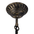 GLOBOSTAR® ETOILE 00988 Vintage Κρεμαστό Φωτιστικό Οροφής με Ντουί 1 x E27 AC 220-240V IP20 - Μπρούτζινο & Μελί - Μ18 x Π18 x Y27cm - ledmania.gr