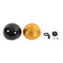 GloboStar® MEDEA 01004 Μοντέρνο Κρεμαστό Φωτιστικό Καμπάνα Μονόφωτο 1 x E27 IP20 Μαύρο & Χρυσό Μέταλλο - Μ30 x Π30 x Y16cm - ledmania.gr