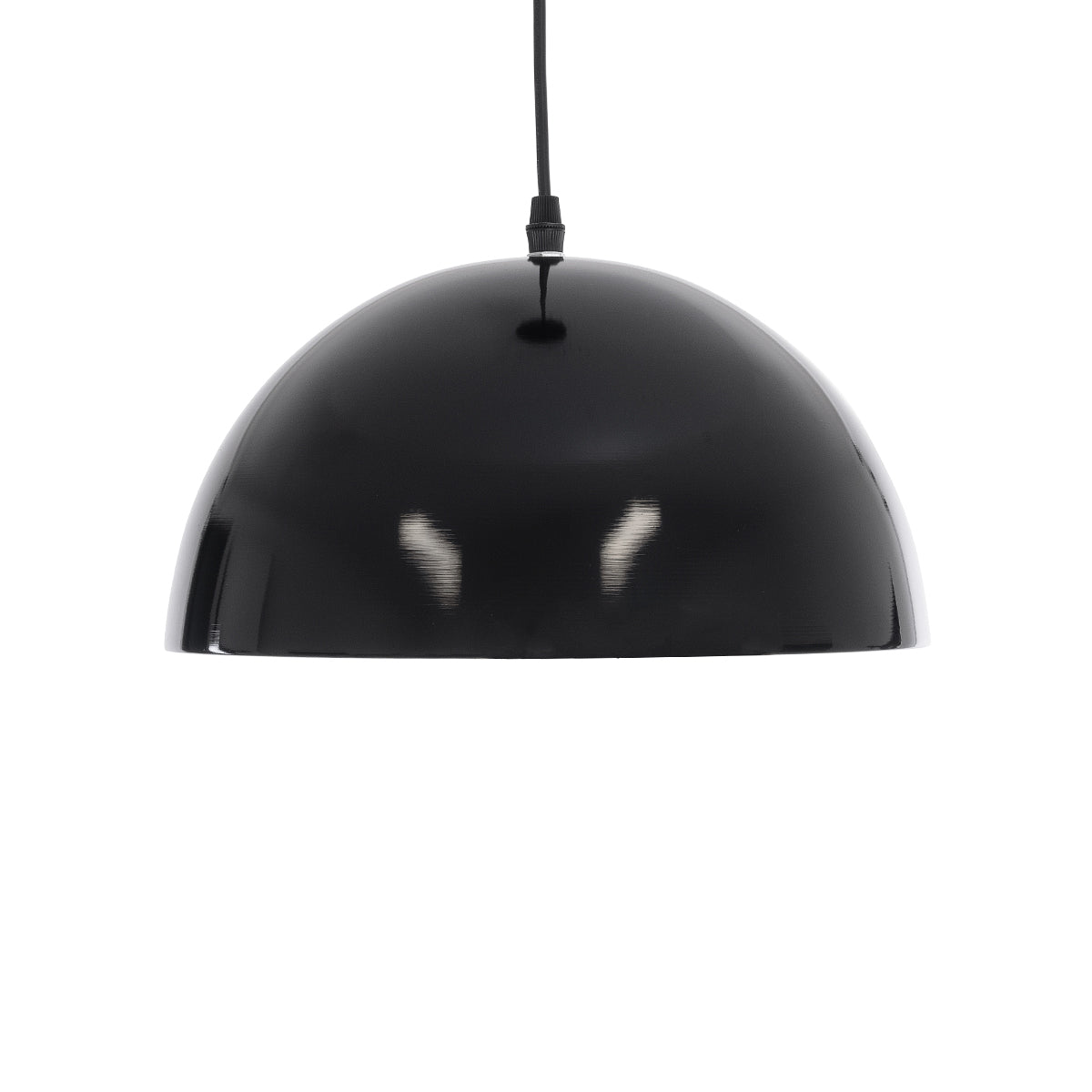GloboStar® MEDEA 01004 Μοντέρνο Κρεμαστό Φωτιστικό Καμπάνα Μονόφωτο 1 x E27 IP20 Μαύρο & Χρυσό Μέταλλο - Μ30 x Π30 x Y16cm - ledmania.gr