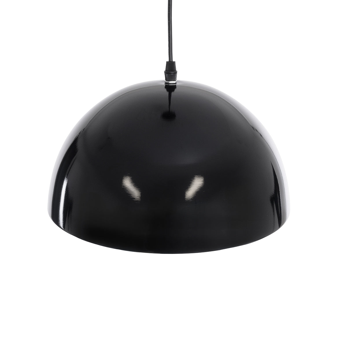GloboStar® MEDEA 01004 Μοντέρνο Κρεμαστό Φωτιστικό Καμπάνα Μονόφωτο 1 x E27 IP20 Μαύρο & Χρυσό Μέταλλο - Μ30 x Π30 x Y16cm - ledmania.gr