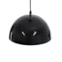 GloboStar® MEDEA 01004 Μοντέρνο Κρεμαστό Φωτιστικό Καμπάνα Μονόφωτο 1 x E27 IP20 Μαύρο & Χρυσό Μέταλλο - Μ30 x Π30 x Y16cm - ledmania.gr