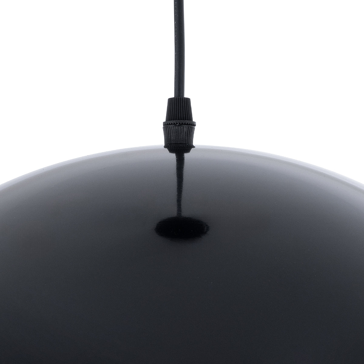 GloboStar® MEDEA 01004 Μοντέρνο Κρεμαστό Φωτιστικό Καμπάνα Μονόφωτο 1 x E27 IP20 Μαύρο & Χρυσό Μέταλλο - Μ30 x Π30 x Y16cm - ledmania.gr