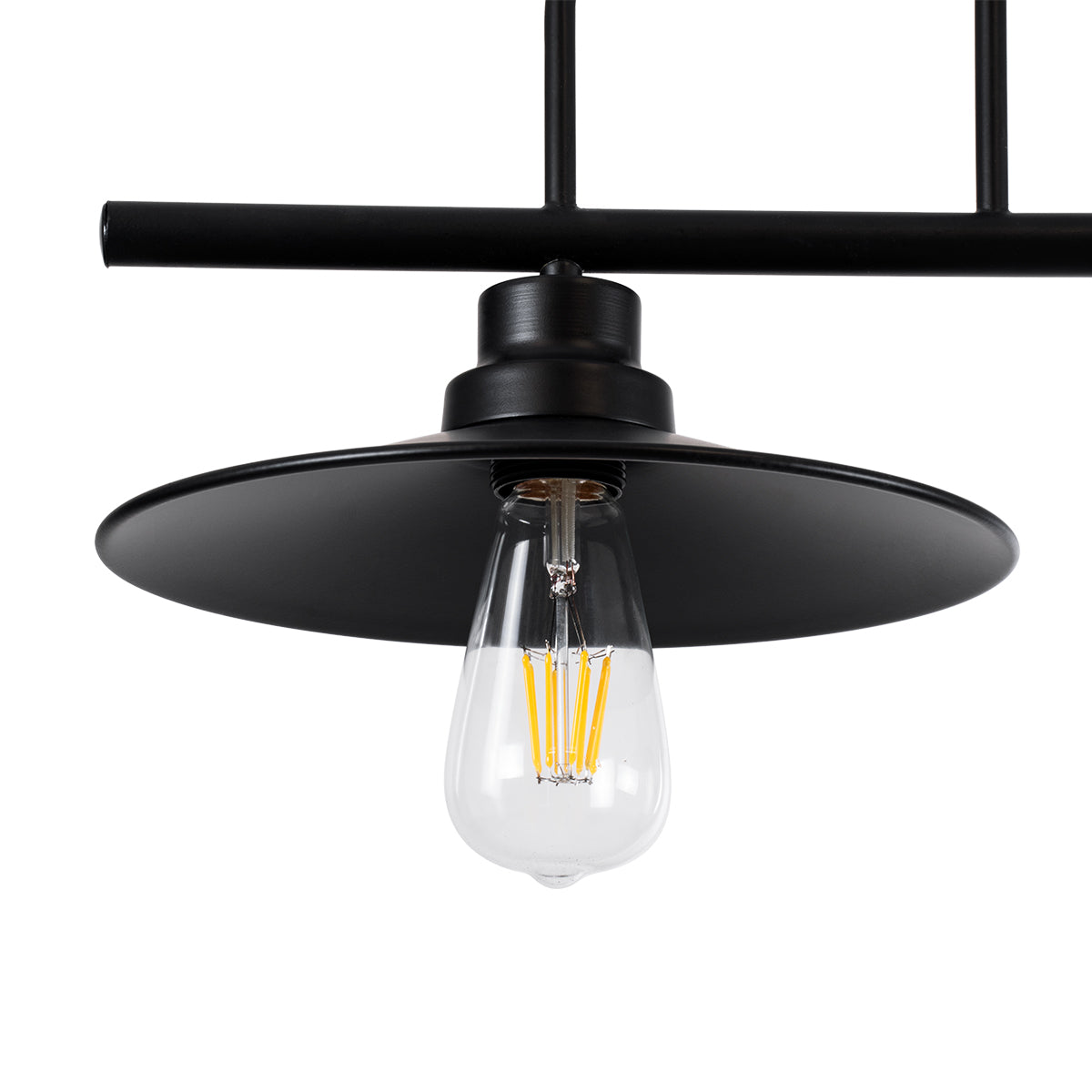 GLOBOSTAR® REGAL 01007 Vintage Φωτιστικό Οροφής με Ντουί 2 x E27 AC 220-240V IP20 - Μαύρο - Μ67 x Π26 x Υ85cm - ledmania.gr