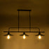 GLOBOSTAR® REGAL 01009 Vintage Φωτιστικό Οροφής με Ντουί 3 x E27 AC 220-240V IP20 - Μαύρο - Μ110 x Π26 x Υ75cm - ledmania.gr