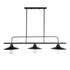 GLOBOSTAR® REGAL 01009 Vintage Φωτιστικό Οροφής με Ντουί 3 x E27 AC 220-240V IP20 - Μαύρο - Μ110 x Π26 x Υ75cm - ledmania.gr