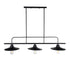 GLOBOSTAR® REGAL 01009 Vintage Φωτιστικό Οροφής με Ντουί 3 x E27 AC 220-240V IP20 - Μαύρο - Μ110 x Π26 x Υ75cm - ledmania.gr