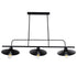 GLOBOSTAR® REGAL 01009 Vintage Φωτιστικό Οροφής με Ντουί 3 x E27 AC 220-240V IP20 - Μαύρο - Μ110 x Π26 x Υ75cm - ledmania.gr