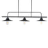GLOBOSTAR® REGAL 01009 Vintage Φωτιστικό Οροφής με Ντουί 3 x E27 AC 220-240V IP20 - Μαύρο - Μ110 x Π26 x Υ75cm - ledmania.gr