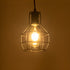 GLOBOSTAR® CAGE 01017 Vintage Κρεμαστό Φωτιστικό Οροφής με Ντουί 3 x E27 AC 220-240V IP20 - Μαύρο - Μ15 x Π15 x Υ20cm - ledmania.gr