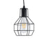 GLOBOSTAR® CAGE 01017 Vintage Κρεμαστό Φωτιστικό Οροφής με Ντουί 3 x E27 AC 220-240V IP20 - Μαύρο - Μ15 x Π15 x Υ20cm - ledmania.gr