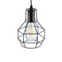 GLOBOSTAR® CAGE 01017 Vintage Κρεμαστό Φωτιστικό Οροφής με Ντουί 3 x E27 AC 220-240V IP20 - Μαύρο - Μ15 x Π15 x Υ20cm - ledmania.gr
