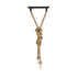 GLOBOSTAR® ROPE 01019 Boho Κρεμαστό Φωτιστικό Οροφής με Ντουί 2 x E27 AC 220-240V IP20 - Μπεζ - Μ38 x Π3.5 x Υ200cm - ledmania.gr