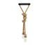 GLOBOSTAR® ROPE 01019 Boho Κρεμαστό Φωτιστικό Οροφής με Ντουί 2 x E27 AC 220-240V IP20 - Μπεζ - Μ38 x Π3.5 x Υ200cm - ledmania.gr