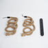 GLOBOSTAR® ROPE 01019 Boho Κρεμαστό Φωτιστικό Οροφής με Ντουί 2 x E27 AC 220-240V IP20 - Μπεζ - Μ38 x Π3.5 x Υ200cm - ledmania.gr