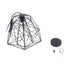 GLOBOSTAR® GRID 01022 Vintage Κρεμαστό Φωτιστικό Οροφής με Ντουί 1 x E27 AC 220-240V IP20 - Μαύρο - Μ40 x Π40 x Υ33cm - ledmania.gr