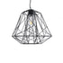 GLOBOSTAR® GRID 01022 Vintage Κρεμαστό Φωτιστικό Οροφής με Ντουί 1 x E27 AC 220-240V IP20 - Μαύρο - Μ40 x Π40 x Υ33cm - ledmania.gr