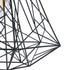 GLOBOSTAR® GRID 01022 Vintage Κρεμαστό Φωτιστικό Οροφής με Ντουί 1 x E27 AC 220-240V IP20 - Μαύρο - Μ40 x Π40 x Υ33cm - ledmania.gr