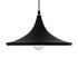 GloboStar® SHANGHAI 01025-B Μοντέρνο Κρεμαστό Φωτιστικό Καμπάνα Μονόφωτο 1 x E27 IP20 Μαύρο & Χρυσό Μέταλλο - Μ37 x Π37 x Υ20cm - ledmania.gr