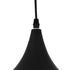 GloboStar® SHANGHAI 01025-B Μοντέρνο Κρεμαστό Φωτιστικό Καμπάνα Μονόφωτο 1 x E27 IP20 Μαύρο & Χρυσό Μέταλλο - Μ37 x Π37 x Υ20cm - ledmania.gr