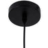 GloboStar® SHANGHAI 01025-B Μοντέρνο Κρεμαστό Φωτιστικό Καμπάνα Μονόφωτο 1 x E27 IP20 Μαύρο & Χρυσό Μέταλλο - Μ37 x Π37 x Υ20cm - ledmania.gr
