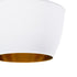 GloboStar® SHANGHAI 01026 Μοντέρνο Κρεμαστό Φωτιστικό Καμπάνα Σετ Τρίφωτο 3 x E27 IP20 Λευκό & Χρυσό Μέταλλο - Μ79.5 x Π79.5 x Υ38cm - ledmania.gr