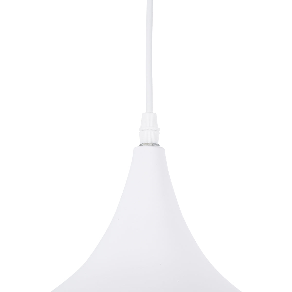 GloboStar® SHANGHAI 01026 Μοντέρνο Κρεμαστό Φωτιστικό Καμπάνα Σετ Τρίφωτο 3 x E27 IP20 Λευκό & Χρυσό Μέταλλο - Μ79.5 x Π79.5 x Υ38cm - ledmania.gr