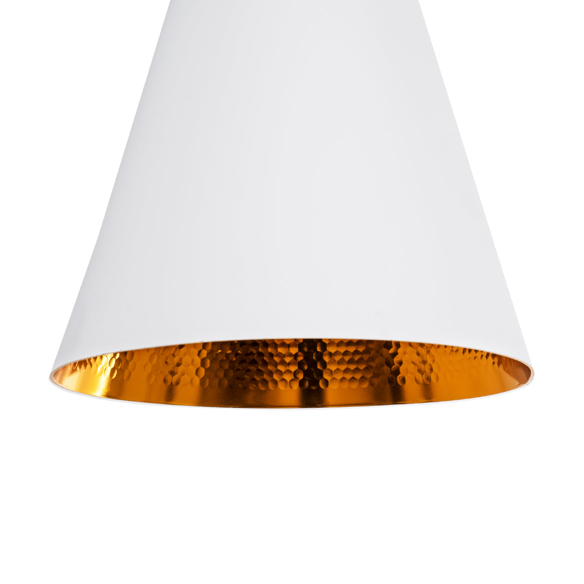GloboStar® SHANGHAI 01026 Μοντέρνο Κρεμαστό Φωτιστικό Καμπάνα Σετ Τρίφωτο 3 x E27 IP20 Λευκό & Χρυσό Μέταλλο - Μ79.5 x Π79.5 x Υ38cm - ledmania.gr