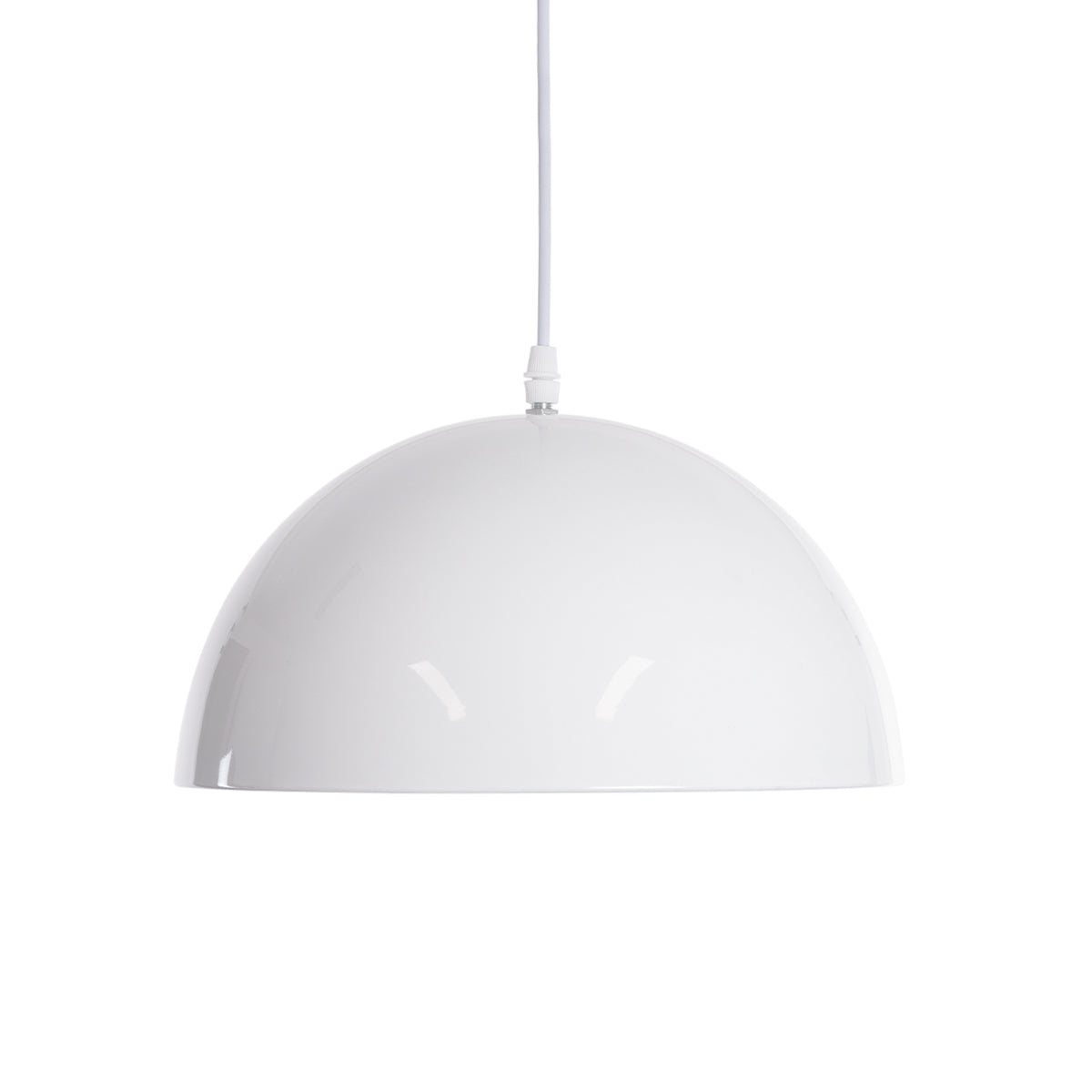 GLOBOSTAR® CHIME 01030 Μοντέρνο Κρεμαστό Φωτιστικό Οροφής με Ντουί 1 x E27 AC 220-240V IP20 - Λευκό - Μ30 x Π30 x Υ16cm