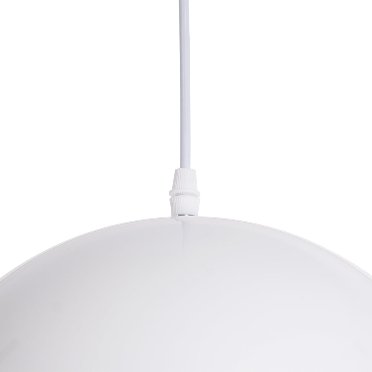 GLOBOSTAR® CHIME 01030 Μοντέρνο Κρεμαστό Φωτιστικό Οροφής με Ντουί 1 x E27 AC 220-240V IP20 - Λευκό - Μ30 x Π30 x Υ16cm