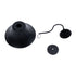 GloboStar® BELL 01038 Vintage Επιτοίχιο Φωτιστικό Απλίκα Μονόφωτο 1 x E27 IP20 Μαύρο Μέταλλο - Μ35 x Π28.5 x Υ30cm - ledmania.gr