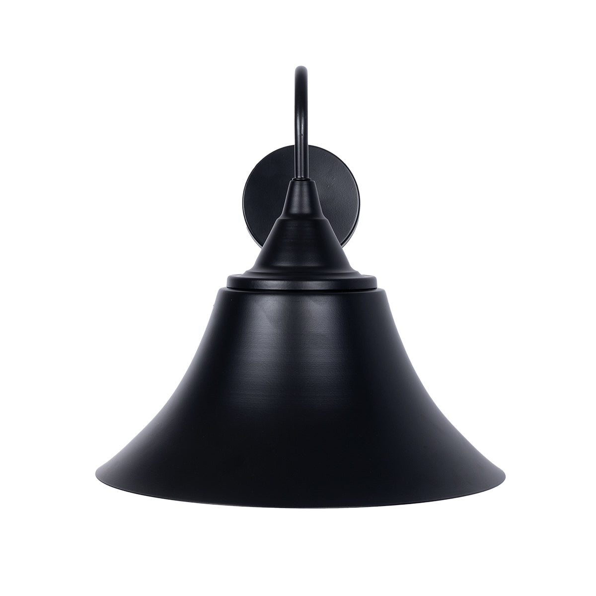 GloboStar® BELL 01038 Vintage Επιτοίχιο Φωτιστικό Απλίκα Μονόφωτο 1 x E27 IP20 Μαύρο Μέταλλο - Μ35 x Π28.5 x Υ30cm - ledmania.gr