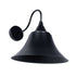GloboStar® BELL 01038 Vintage Επιτοίχιο Φωτιστικό Απλίκα Μονόφωτο 1 x E27 IP20 Μαύρο Μέταλλο - Μ35 x Π28.5 x Υ30cm - ledmania.gr