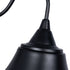 GloboStar® BELL 01038 Vintage Επιτοίχιο Φωτιστικό Απλίκα Μονόφωτο 1 x E27 IP20 Μαύρο Μέταλλο - Μ35 x Π28.5 x Υ30cm - ledmania.gr