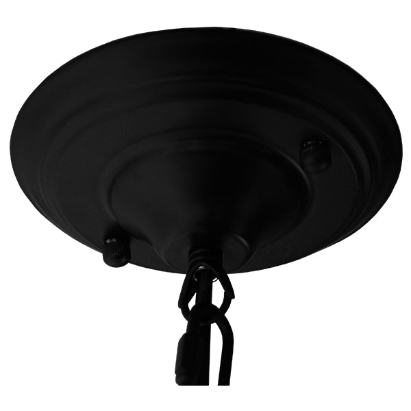 GloboStar® CLOCHER 01041 Vintage Κρεμαστό Φωτιστικό Καμπάνα Μονόφωτο 1 x E27 IP20 Μαύρο Μέταλλο Μ29 x Π29 x Υ34cm - ledmania.gr