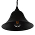 GloboStar® CLOCHER 01041 Vintage Κρεμαστό Φωτιστικό Καμπάνα Μονόφωτο 1 x E27 IP20 Μαύρο Μέταλλο Μ29 x Π29 x Υ34cm - ledmania.gr