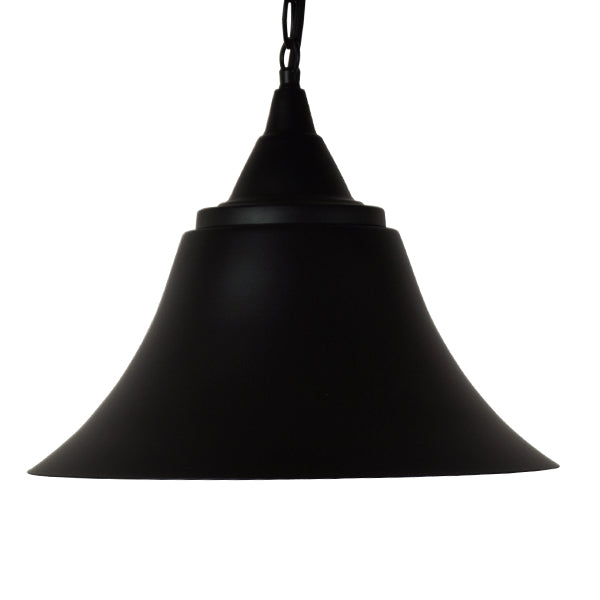 GloboStar® CLOCHER 01041 Vintage Κρεμαστό Φωτιστικό Καμπάνα Μονόφωτο 1 x E27 IP20 Μαύρο Μέταλλο Μ29 x Π29 x Υ34cm - ledmania.gr