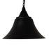 GloboStar® CLOCHER 01041 Vintage Κρεμαστό Φωτιστικό Καμπάνα Μονόφωτο 1 x E27 IP20 Μαύρο Μέταλλο Μ29 x Π29 x Υ34cm - ledmania.gr