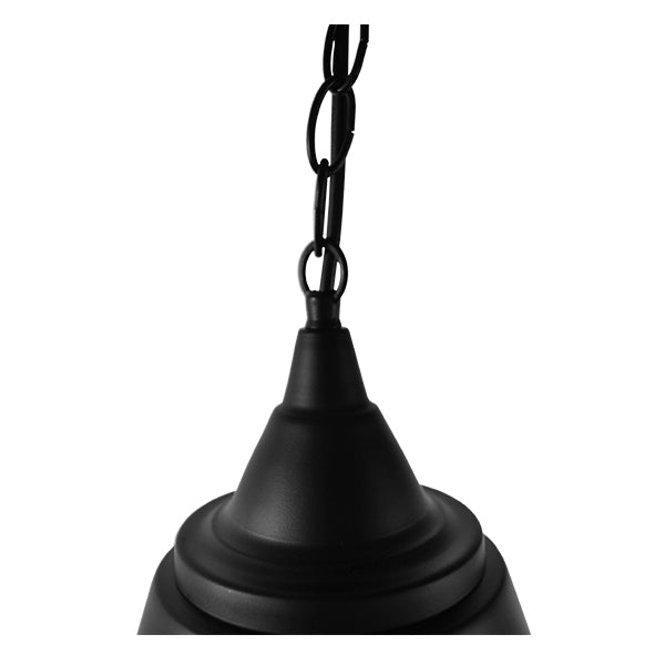 GloboStar® CLOCHER 01041 Vintage Κρεμαστό Φωτιστικό Καμπάνα Μονόφωτο 1 x E27 IP20 Μαύρο Μέταλλο Μ29 x Π29 x Υ34cm - ledmania.gr