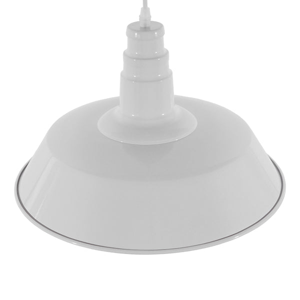 GLOBOSTAR® RAY 01043 Vintage Κρεμαστό Φωτιστικό Οροφής με Ντουί 1 x E27 AC 220-240V IP20 - Λευκό - Μ36 x Π36 x Υ25cm - ledmania.gr