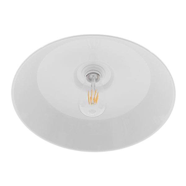 GLOBOSTAR® RAY 01043 Vintage Κρεμαστό Φωτιστικό Οροφής με Ντουί 1 x E27 AC 220-240V IP20 - Λευκό - Μ36 x Π36 x Υ25cm - ledmania.gr