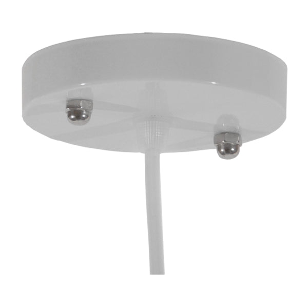 GLOBOSTAR® RAY 01043 Vintage Κρεμαστό Φωτιστικό Οροφής με Ντουί 1 x E27 AC 220-240V IP20 - Λευκό - Μ36 x Π36 x Υ25cm - ledmania.gr