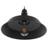 GloboStar® RAY 01049 Vintage Κρεμαστό Φωτιστικό Καμπάνα Μονόφωτο 1 x E27 IP20 Μαύρο Μέταλλο - Μ36 x Π36 x Υ25cm - ledmania.gr